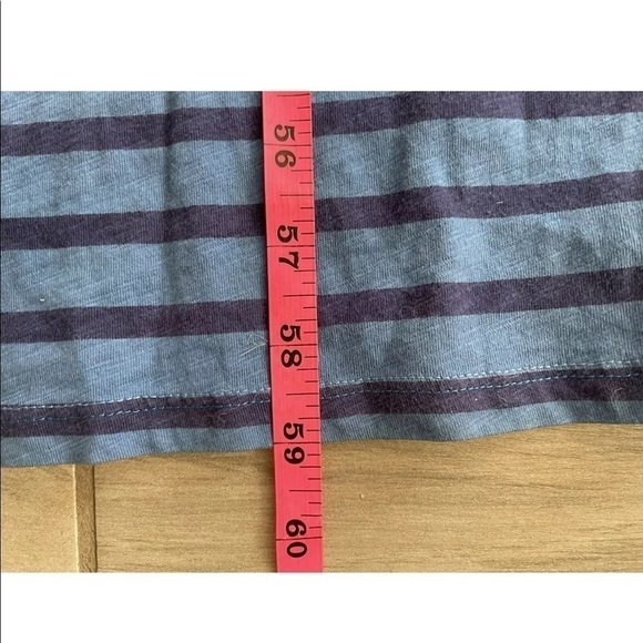 Sundry Size 3 Large Blue Stripe Maxi Dress L - Picture 8 of 8